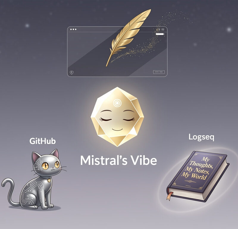 Logseq + GitHub + Mistral Vibe: My Personal Knowledge AI Agent